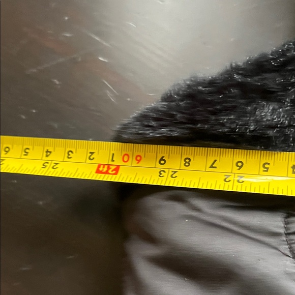 New York & Company Black Faux Fur Trim Vest - Picture 7 of 8